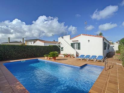 Swimming pool of House or chalet for sale in Ciutadella de Menorca  with Air Conditioner and Terrace