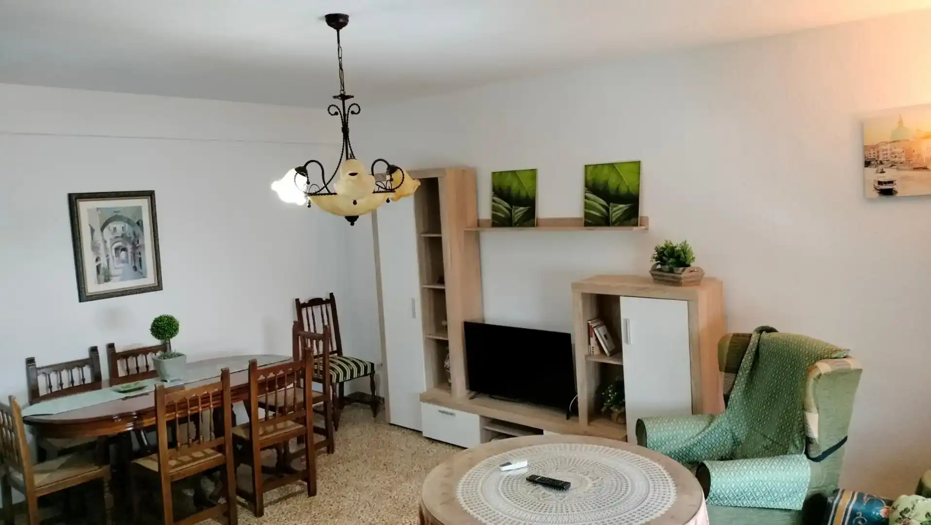 Wohnzimmer von Wohnung zur Miete in Cañaveral mit Klimaanlage, Möbliert und Ofen