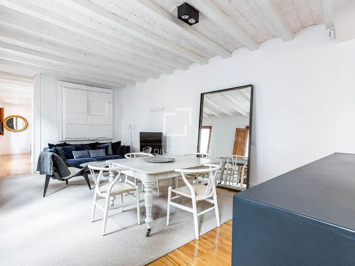 Sala de estar de Piso en venta en Barcelona con Aire acondicionado, Calefacción y Parquet