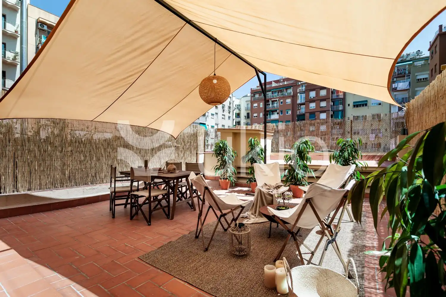 Terrace of Flat for rent in Barcelona  with Air Conditioner, Heating and Terrace