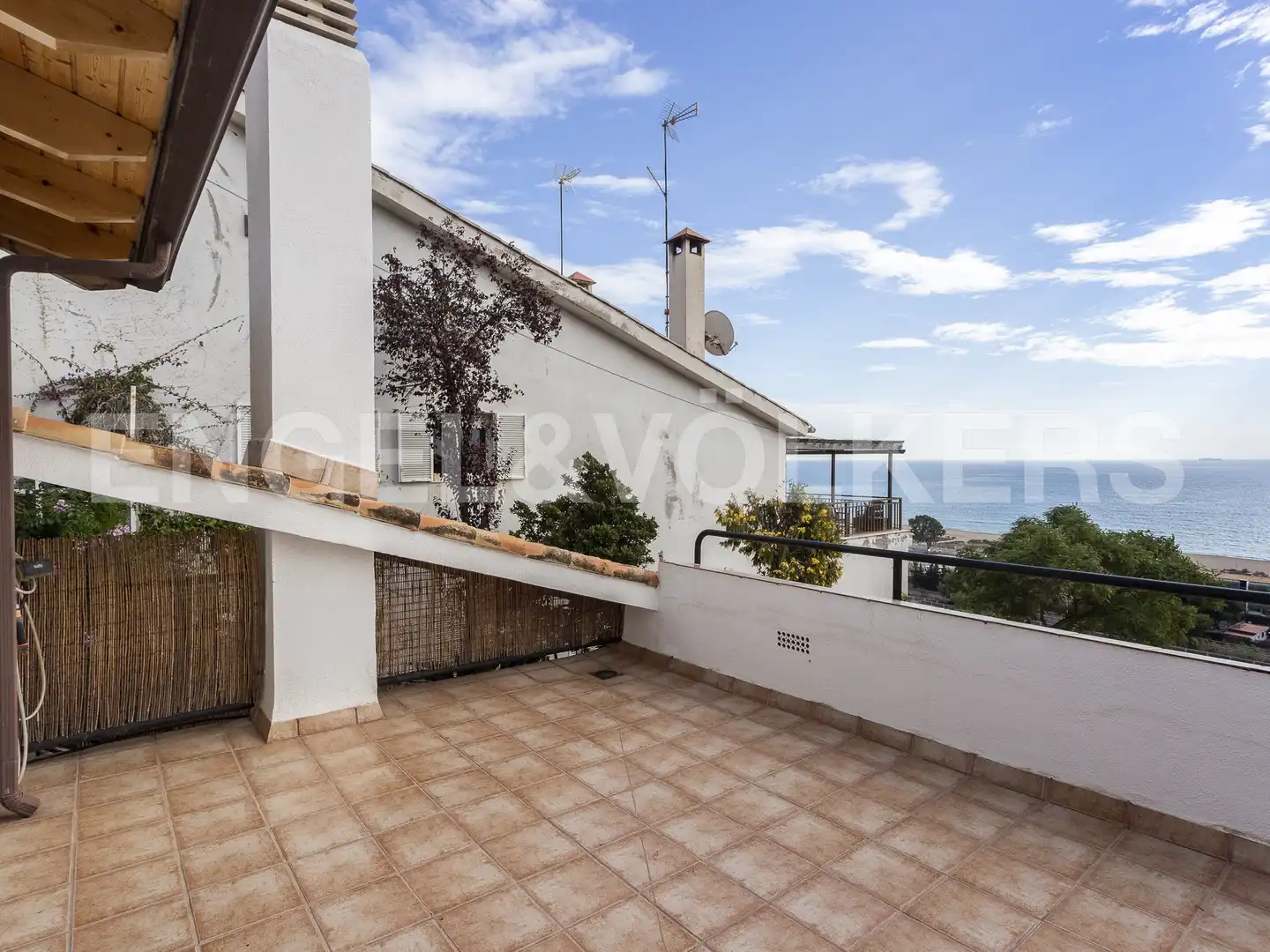 Terrasse von Haus oder Chalet zur Miete in Sitges mit Klimaanlage, Heizung und Privatgarten