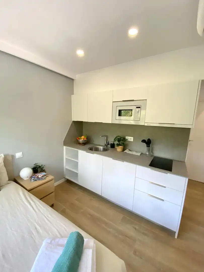 Küche von Wohnung zur Miete in Madrid mit Klimaanlage, Heizung und Privatgarten