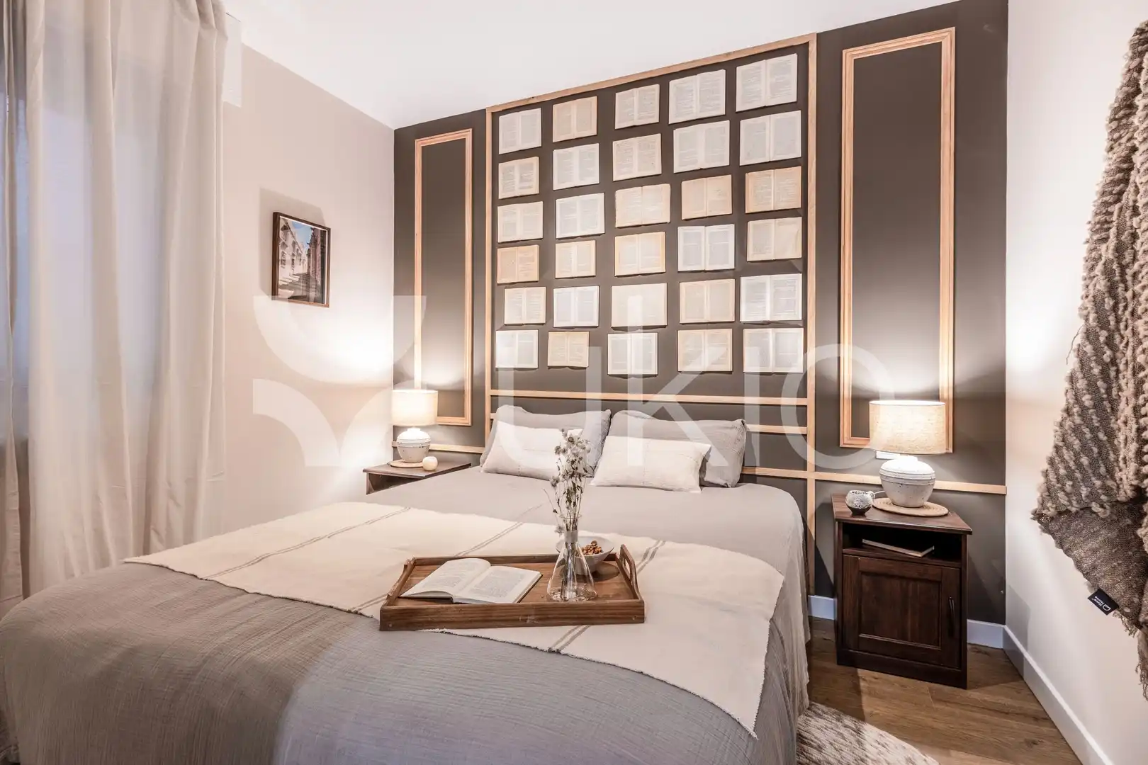 Schlafzimmer von Wohnungen zur Miete in Madrid mit Klimaanlage, Ofen und Waschmaschine
