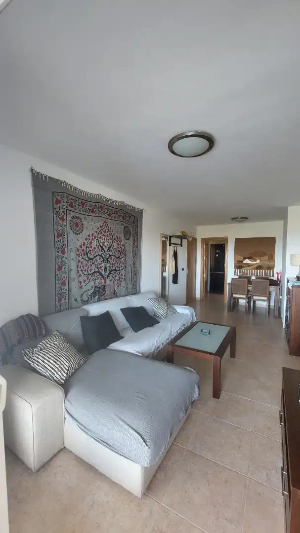 Wohnzimmer von Wohnungen zur Miete in La Manga del Mar Menor mit Klimaanlage, Terrasse und Möbliert
