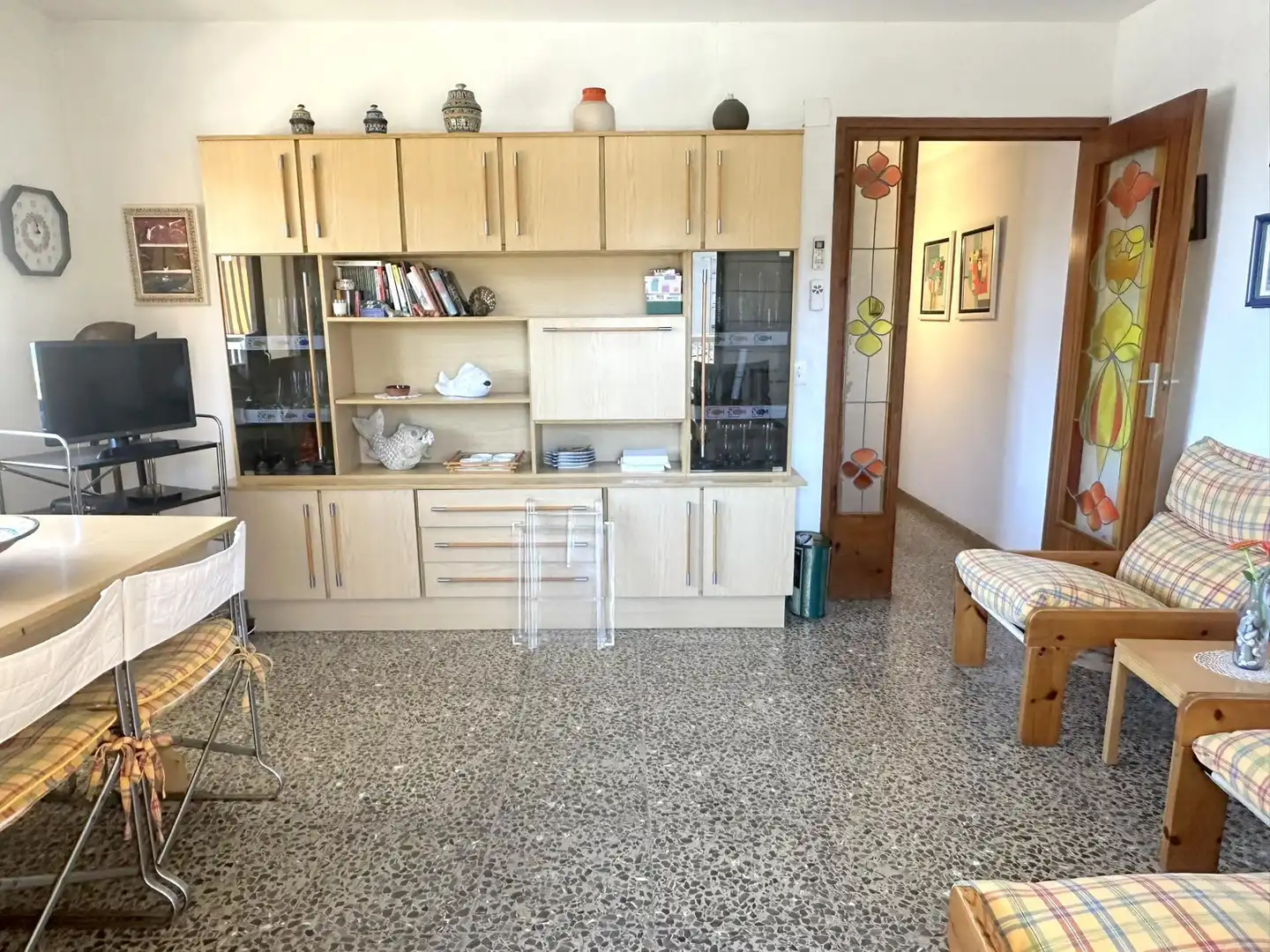 Wohnzimmer von Wohnung zum Verkauf in Calafell mit Klimaanlage, Heizung und Terrasse