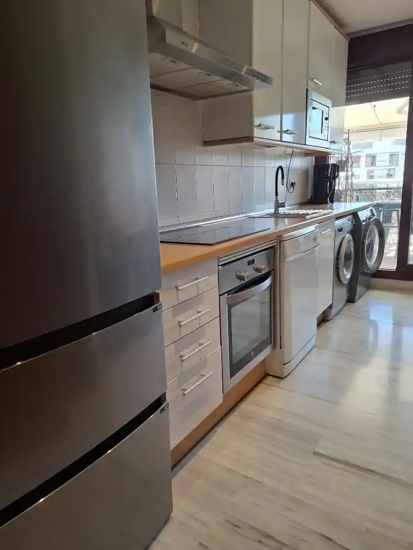 Cocina de Apartamento en venta en Estepona con Aire acondicionado, Terraza y Piscina