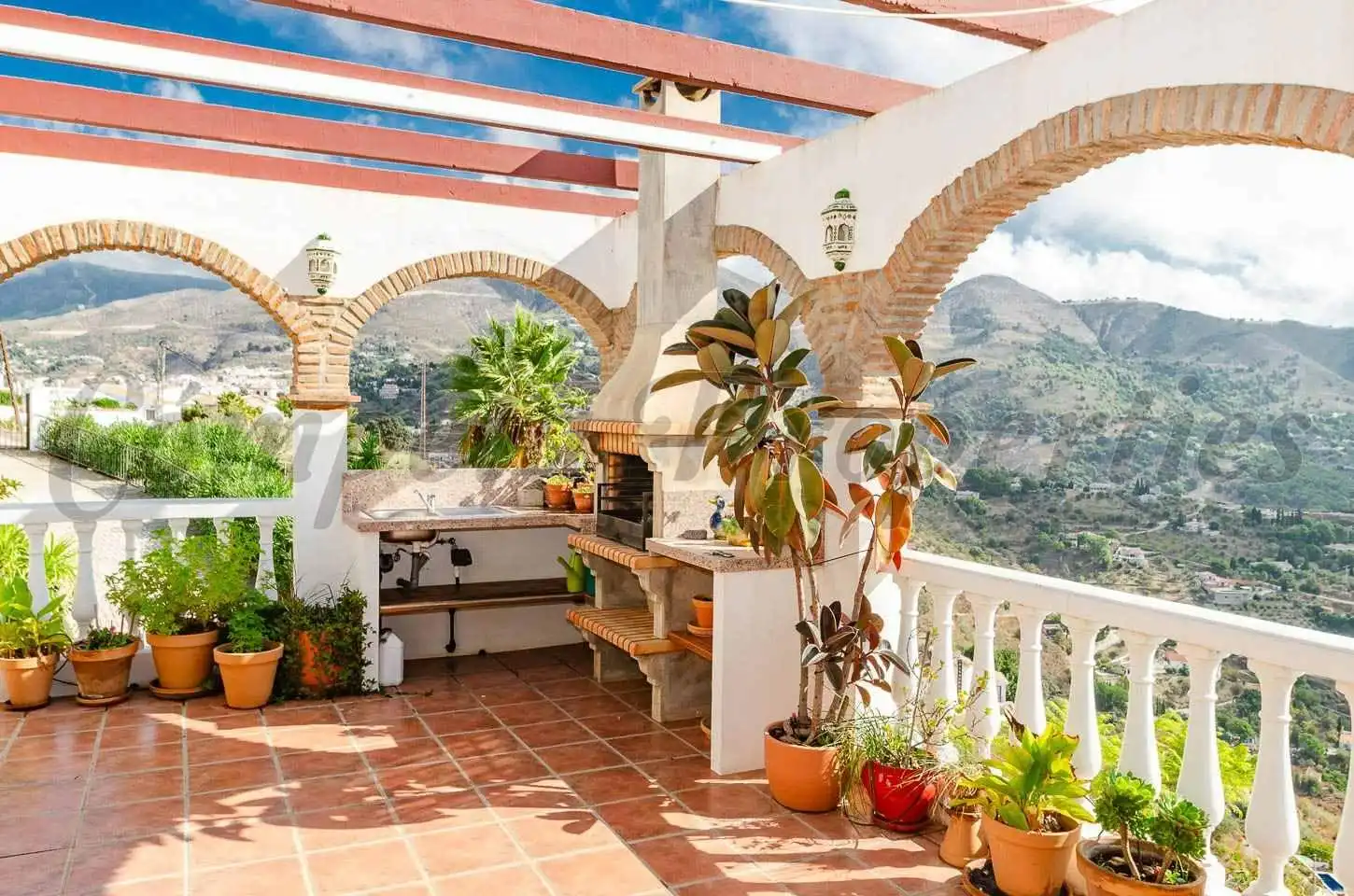 Terrassa de Casa o xalet en venda en Cómpeta, Málaga