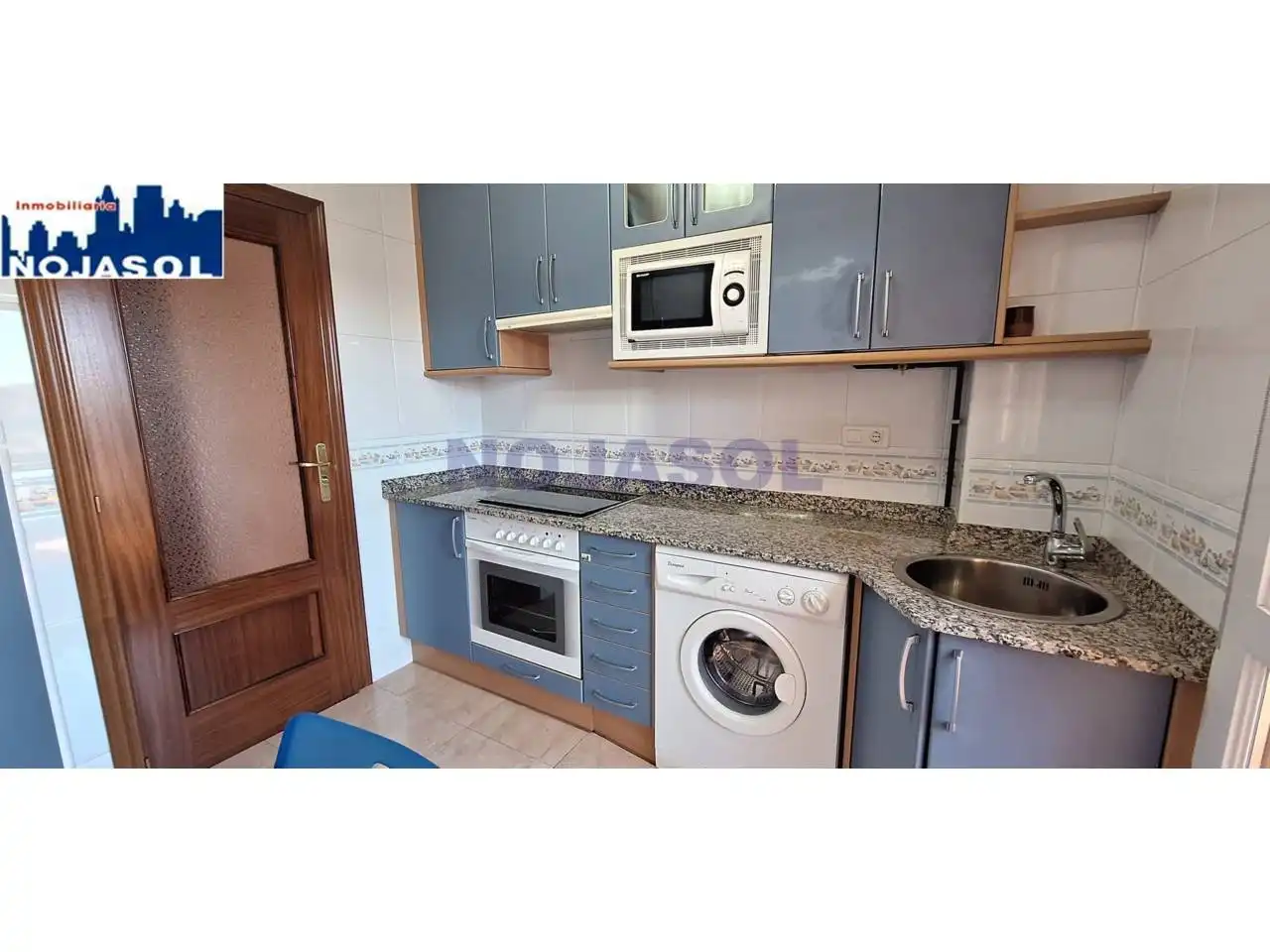 Küche von Dachboden zur Miete in Noja mit Heizung, Terrasse und Möbliert
