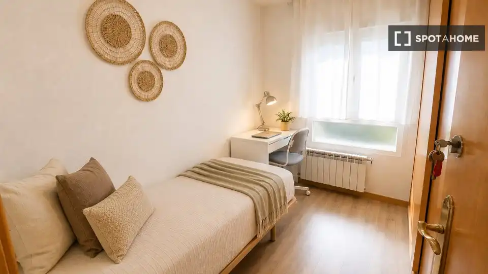 Habitación de Piso para compartir en Leganés con Aire acondicionado, Calefacción y Terraza