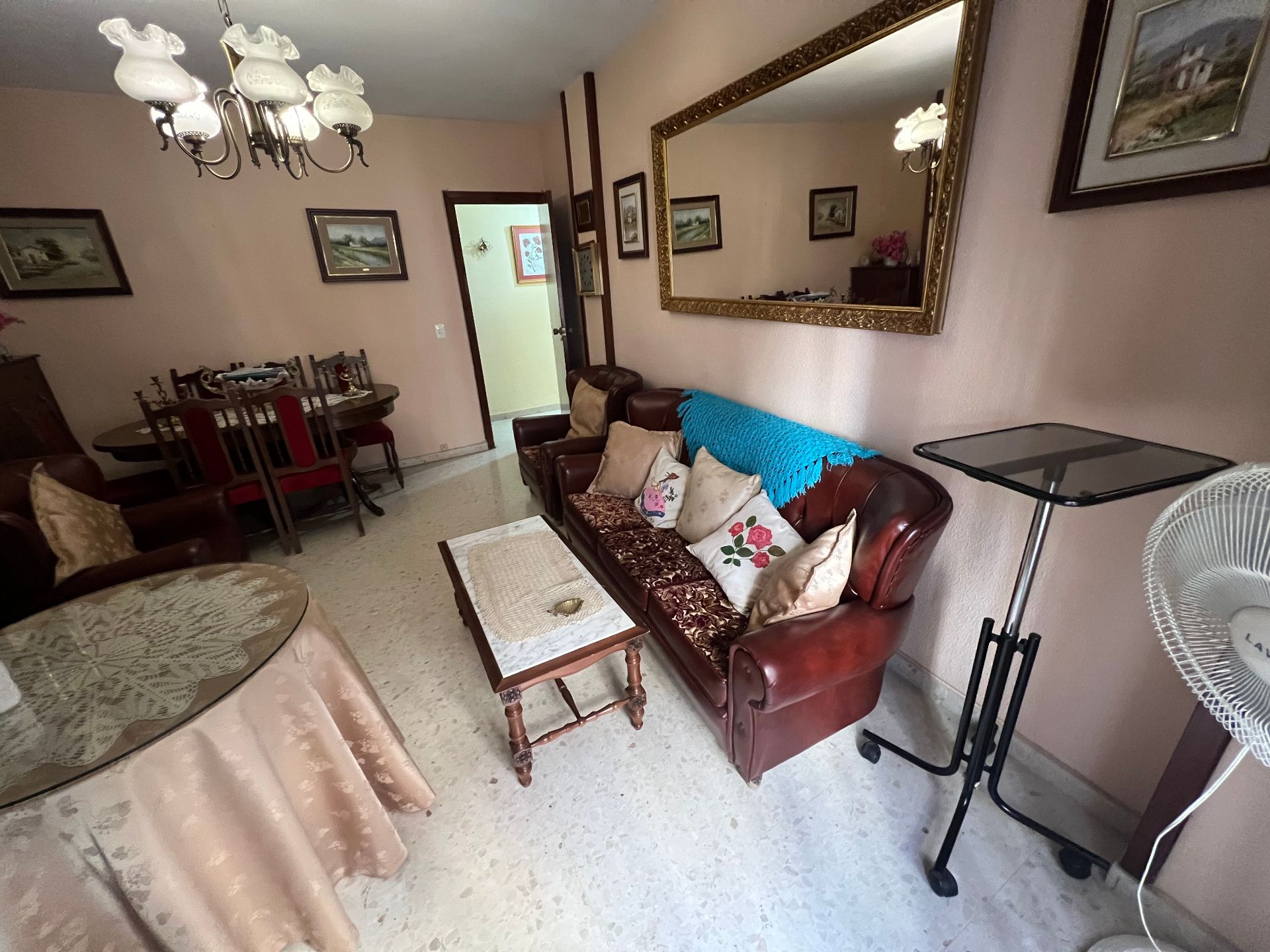 Living room of Flat for sale in  Jaén Capital  with Air Conditioner, Furnished and Washing machine