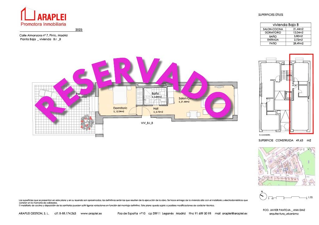 Flat for sale in Pinto  with Air Conditioner, Heating and Terrace
