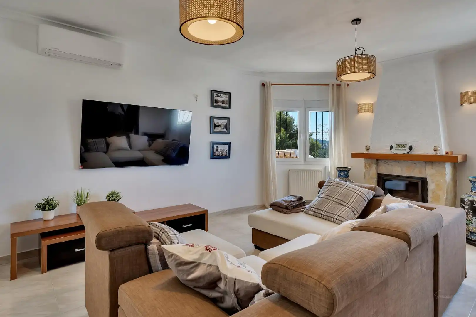 Living room of Houses for sale in Jávea / Xàbia  with Air Conditioner, Heating and Private garden