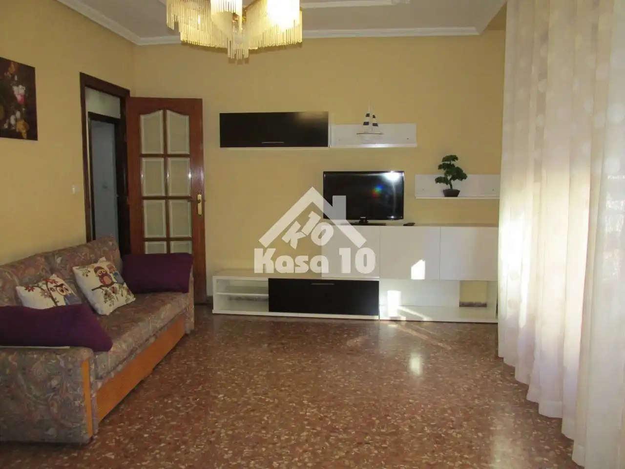 Sala de estar de Piso de alquiler en Ibi con Calefacción, Amueblado y Balcón