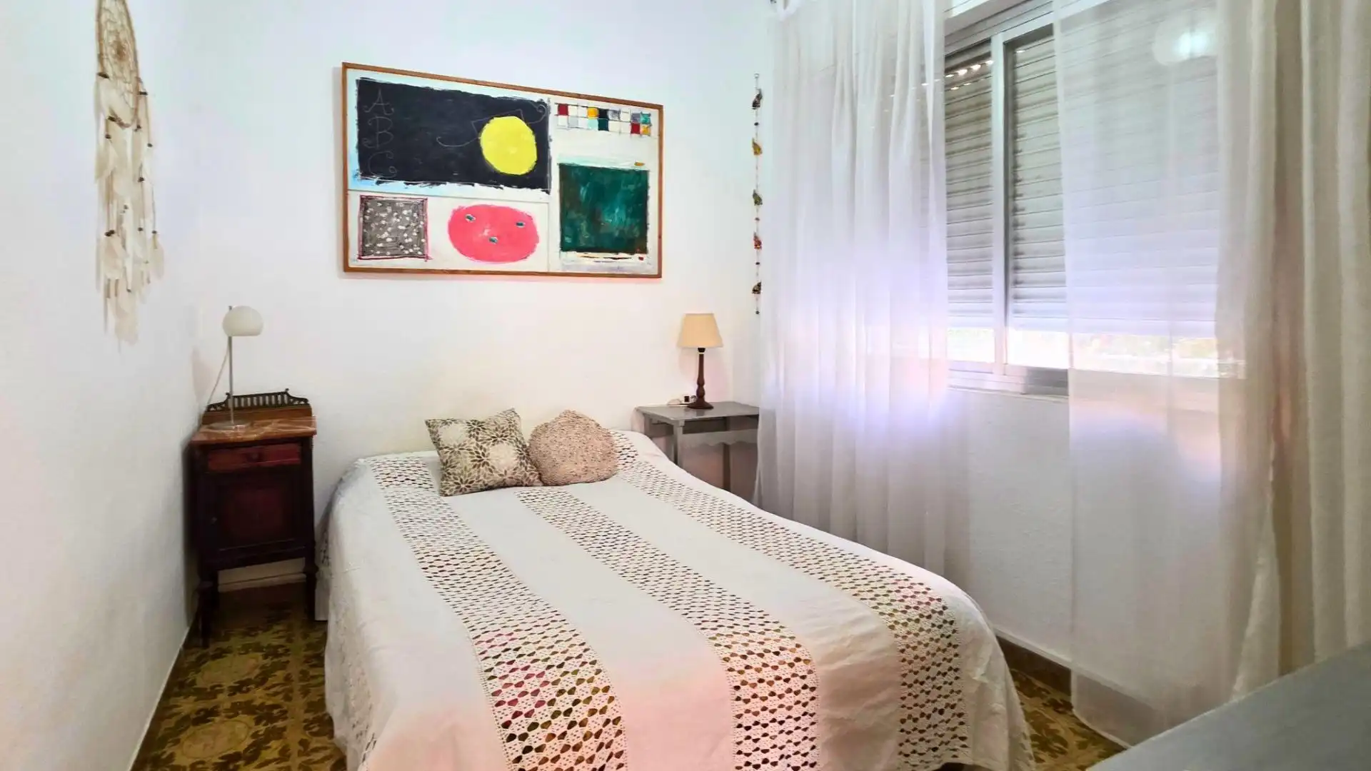 Bedroom of Flat for sale in Almería  with Air Conditioner, Private garden and Balcony