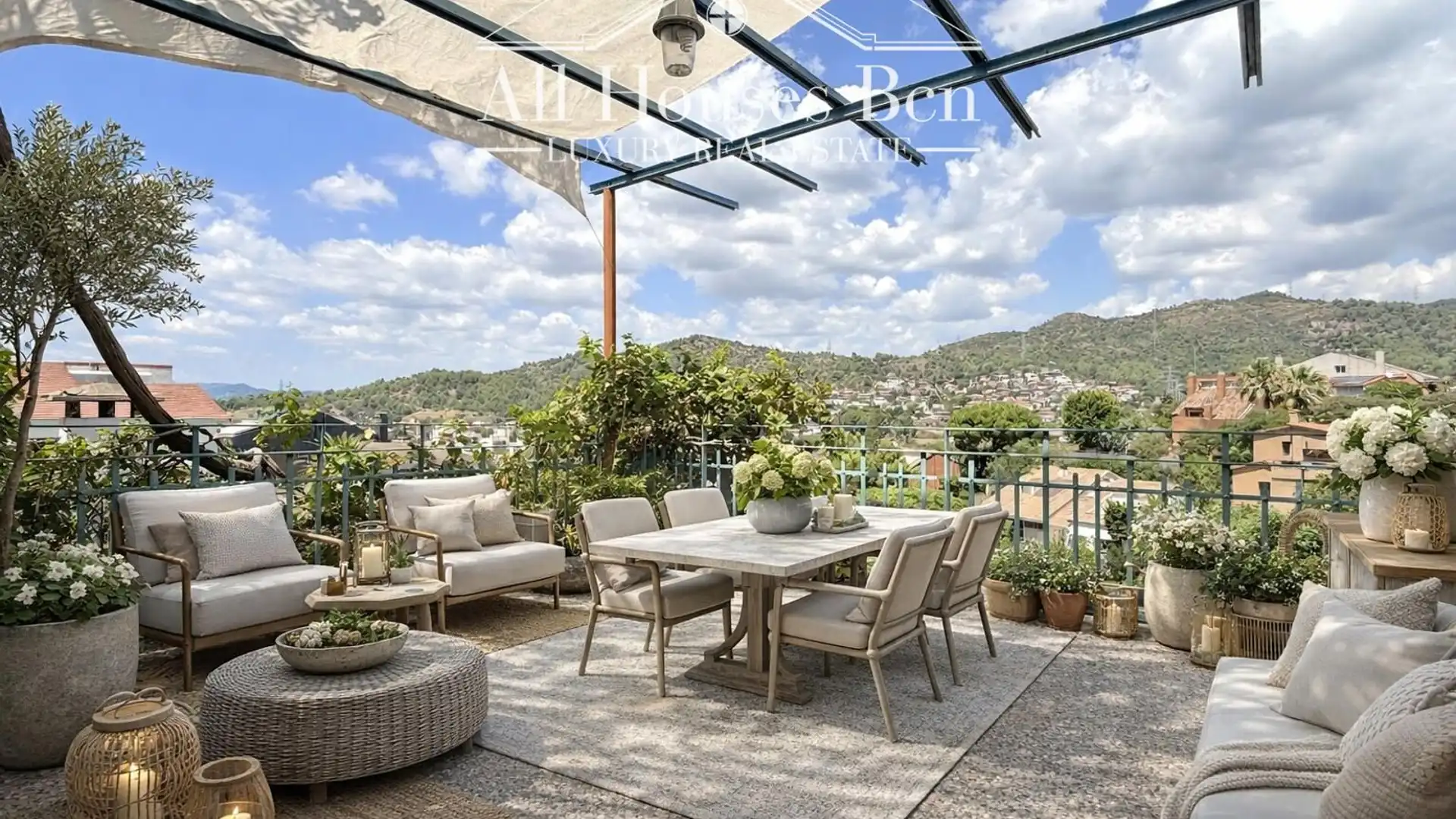 Terraza de Casa o chalet en venta en Sant Just Desvern con Parquet, Terraza y Amueblado