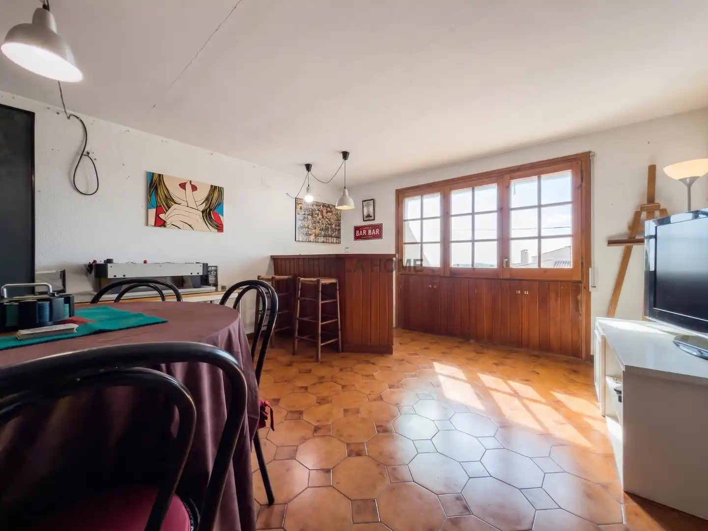 Esszimmer von Dachboden zum Verkauf in Vilafranca del Penedès mit Klimaanlage und Heizung