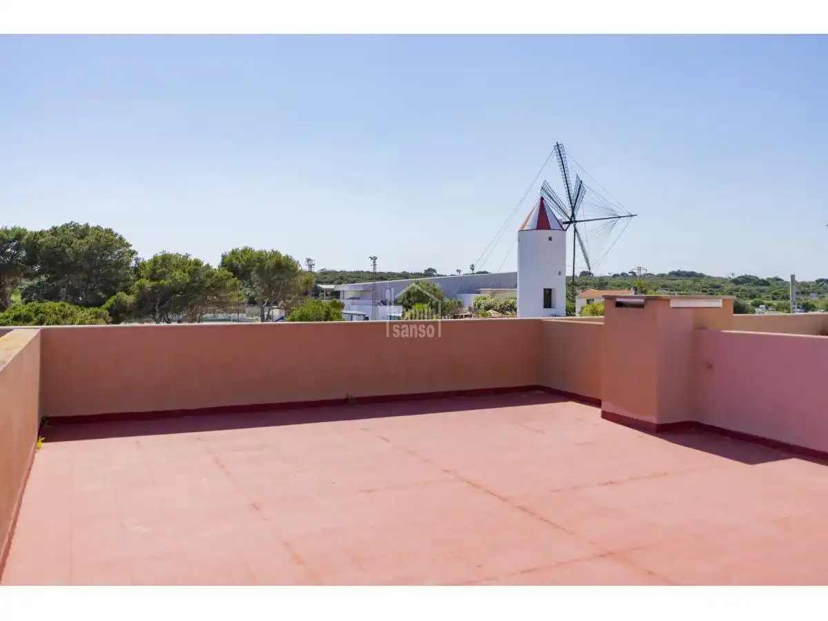 Terraza de Apartamento en venta en Es Castell con Terraza