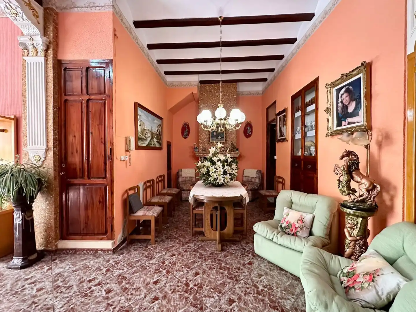 Comedor de Casa o chalet en venta en Alberic con Terraza, Trastero y Amueblado