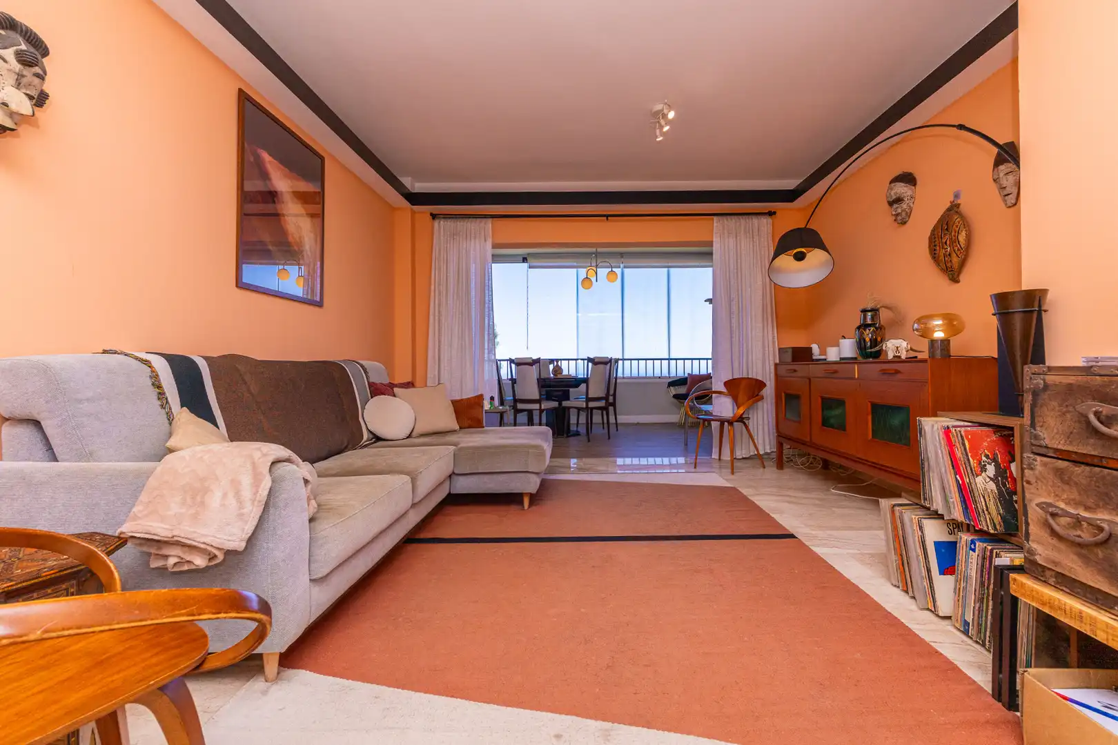 Sala de estar de Apartamento en venta en Mijas con Aire acondicionado, Terraza y Piscina