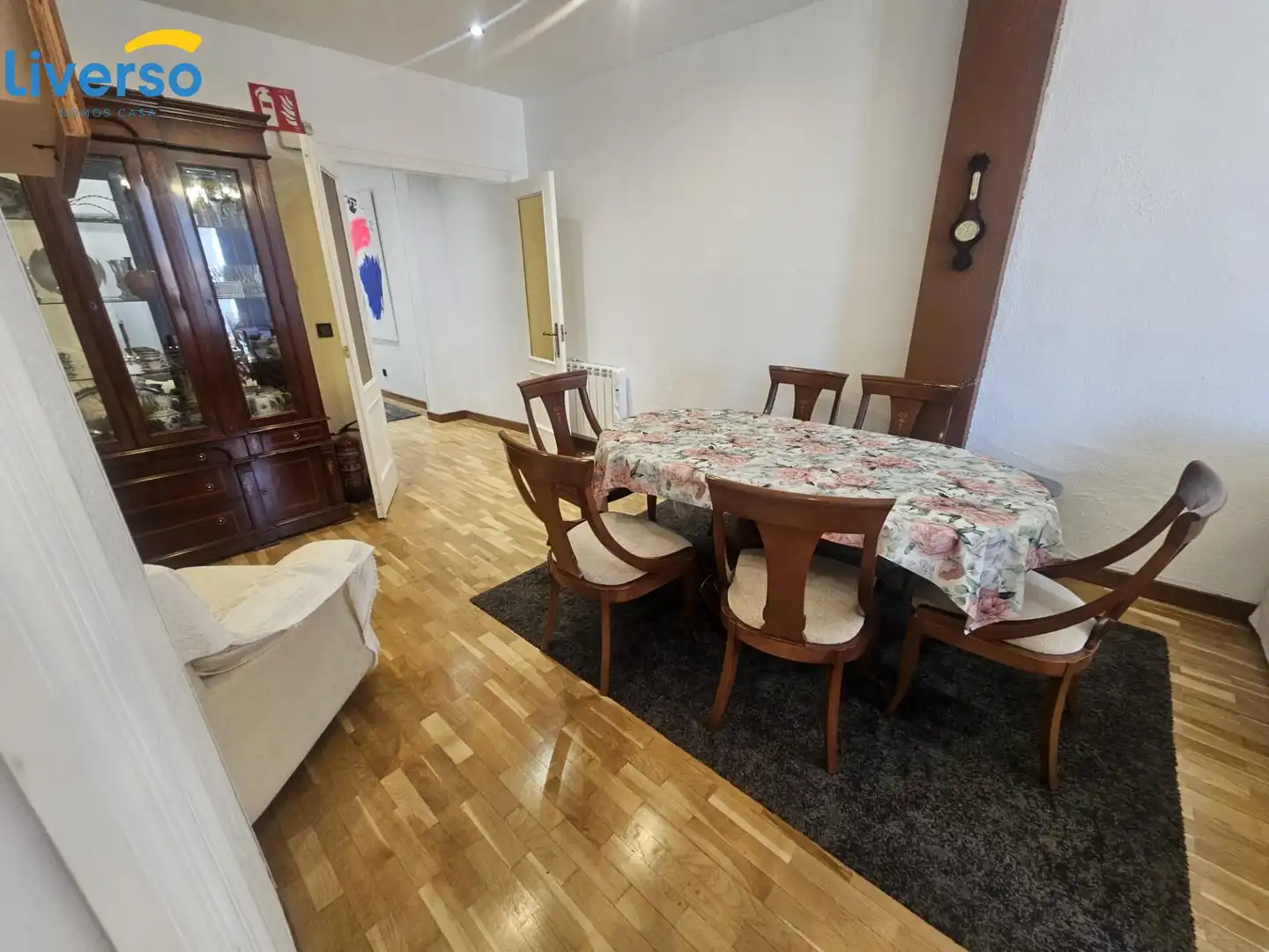 Menjador de Pis de lloguer en Burgos amb Calefacció, Parquet i Moblat