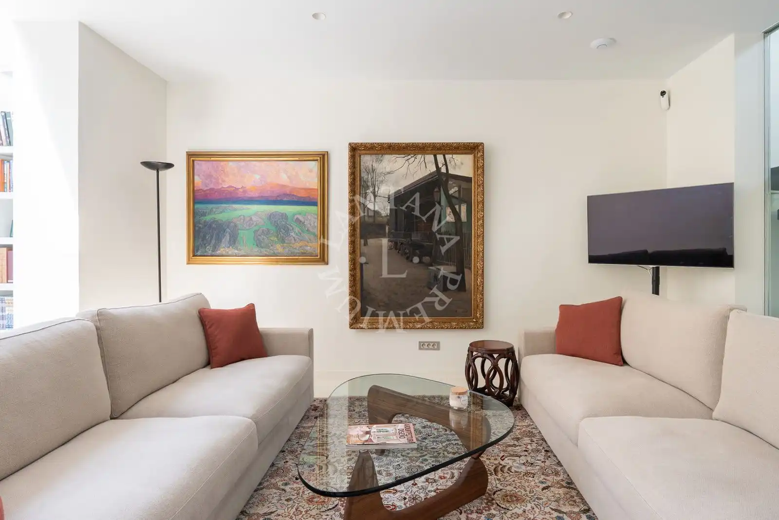 Sala de estar de Casa o chalet en venta en Barcelona con Calefacción y Terraza