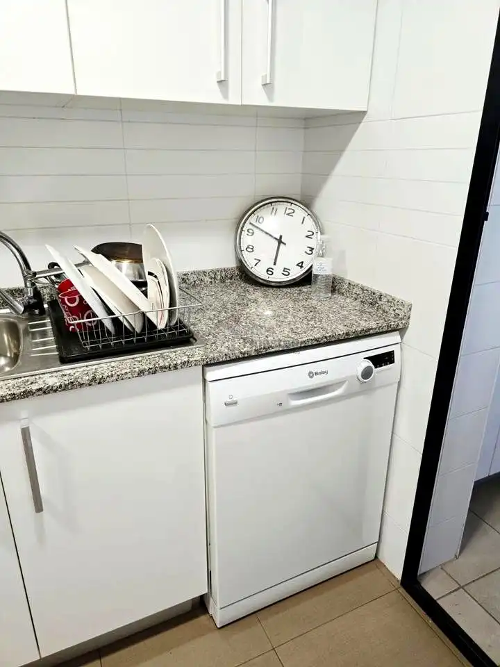 Kitchen of Flat for sale in Benidorm  with Air Conditioner, Terrace and Furnished