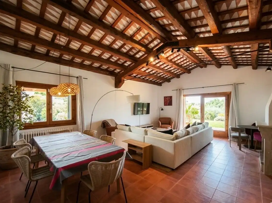 Living room of Houses for rent in Peralada  with Private garden, Terrace and Swimming Pool