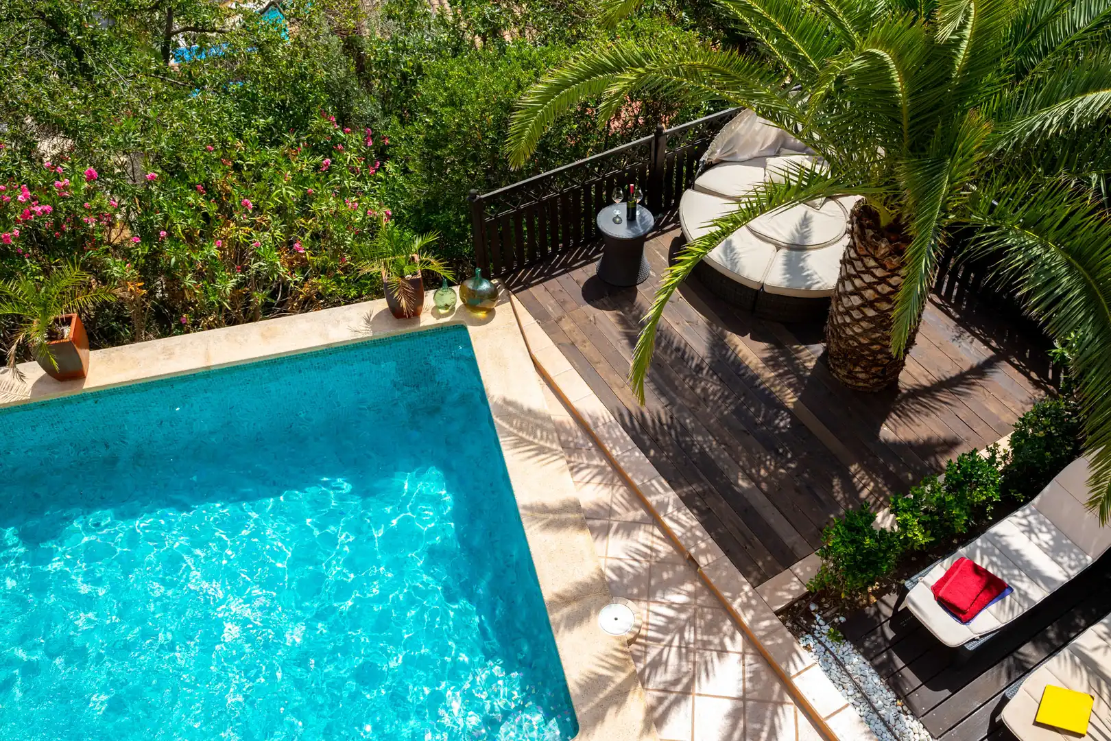 Piscina de Casa o chalet de alquiler en Calvià con Aire acondicionado, Jardín privado y Terraza
