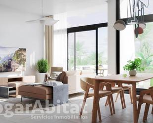 Sala d'estar de Casa adosada en venda en Calpe / Calp amb Aire condicionat, Terrassa i Piscina comunitària