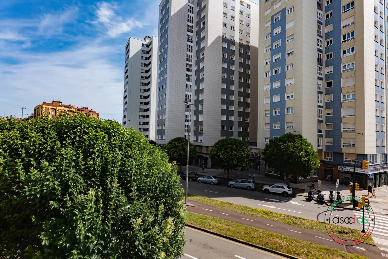 Exterior view of Flat for sale in Gijón   with Heating, Parquet flooring and Furnished
