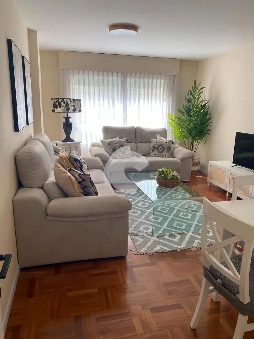 Wohnzimmer von Wohnung zur Miete in Baiona