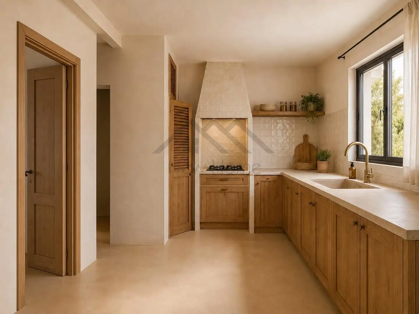 Cocina de Finca rústica en venta en La Pobla de Vallbona con Terraza y Balcón
