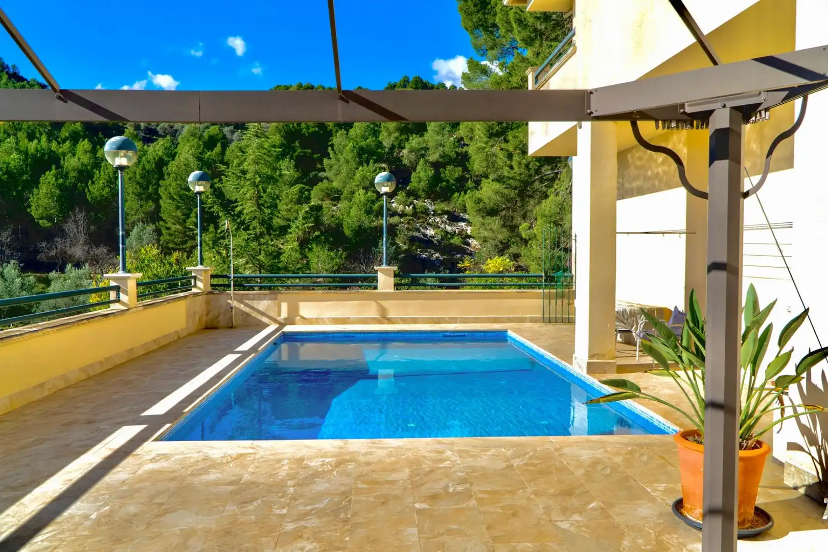 Swimming pool of Houses for sale in Cocentaina  with Heating, Private garden and Parquet flooring
