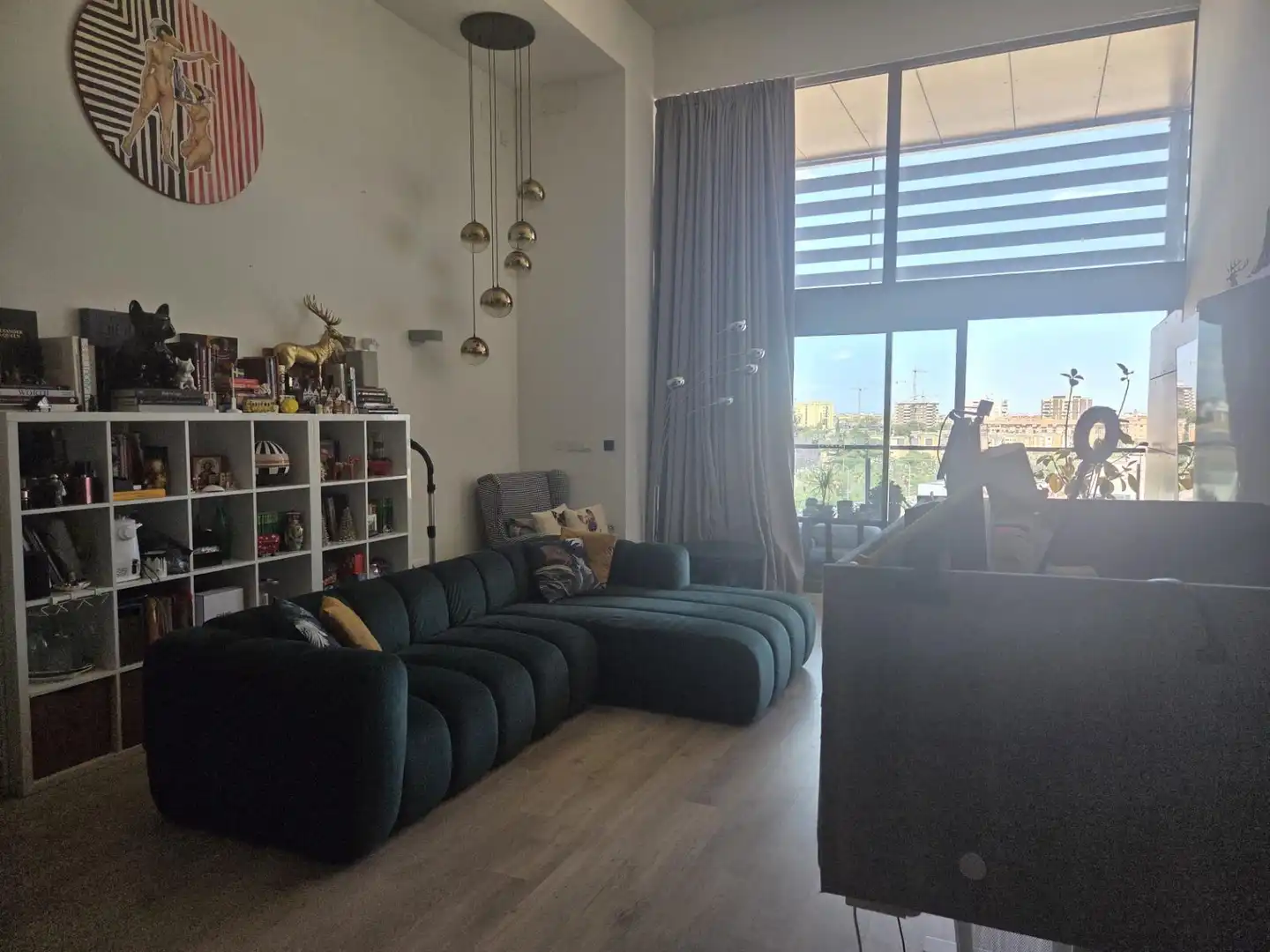 Wohnzimmer von Dachboden zum Verkauf in Valencia mit Klimaanlage, Terrasse und Möbliert