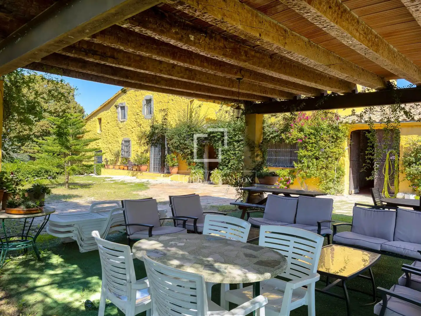 Terraza de Finca rústica en venta en Vilassar de Dalt con Jardín privado