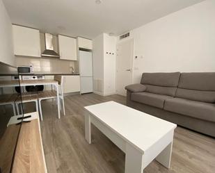 Sala d'estar de Apartament de lloguer en  Albacete Capital amb Calefacció, Parquet i Moblat