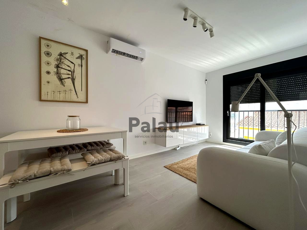 Living room of Flat to rent in Es Migjorn Gran  with Air Conditioner, Terrace and Furnished