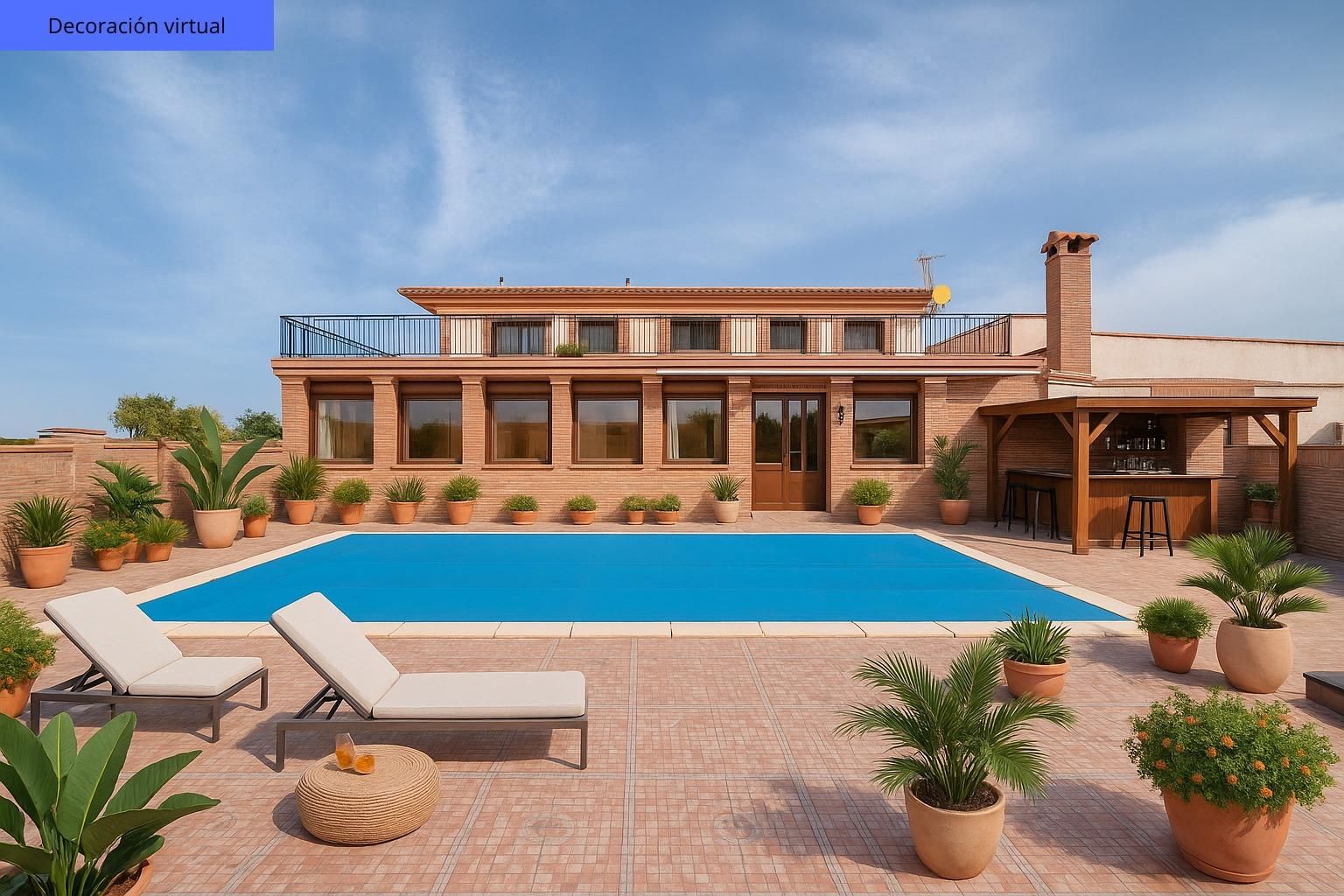 Swimming pool of House or chalet for sale in San Martín de Pusa  with Air Conditioner, Heating and Private garden