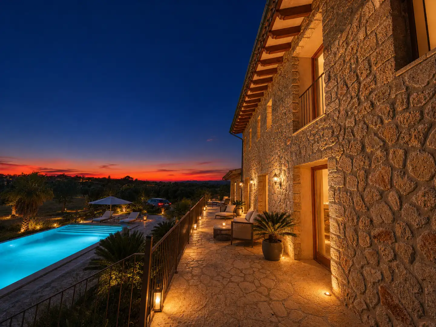 Terrassa de Casa o xalet en venda en Lloret de Vistalegre amb Aire condicionat, Terrassa i Piscina
