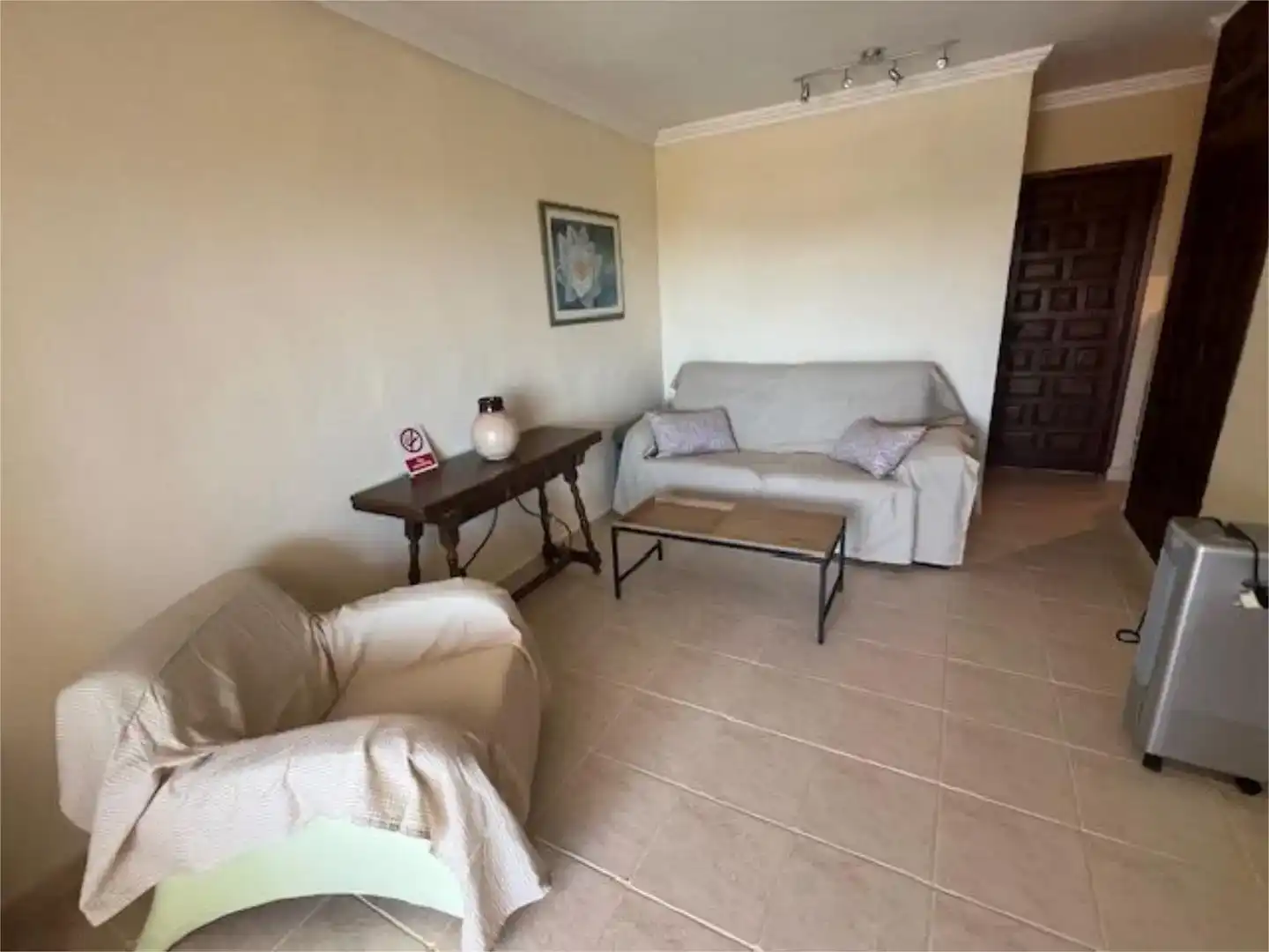 Living room of Flat for rent in Benissa  with Air Conditioner, Private garden and Swimming Pool