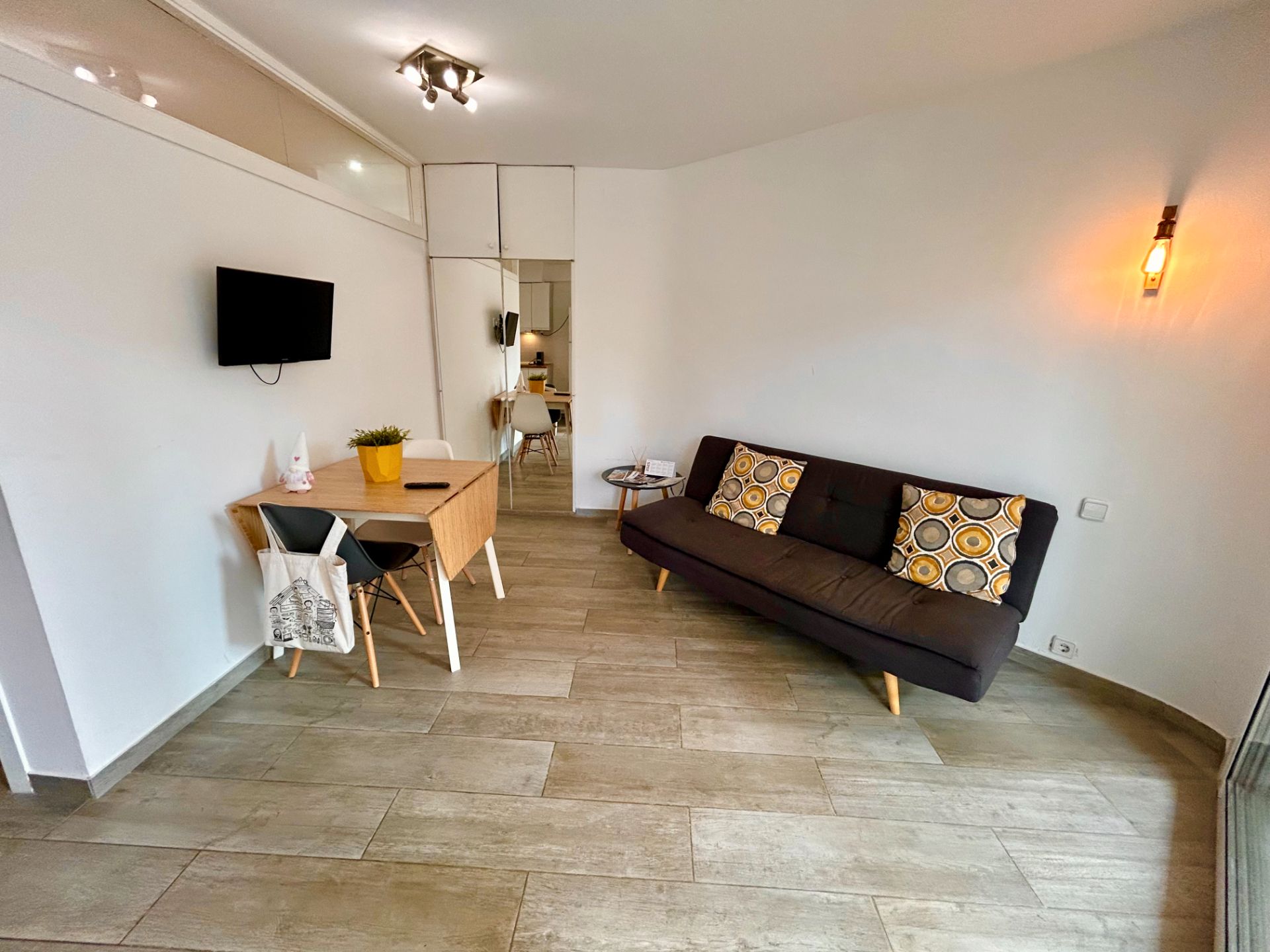 Living room of Apartment to rent in Castell d'Aro, Platja d'Aro i s'Agaró  with Heating, Furnished and Microwave