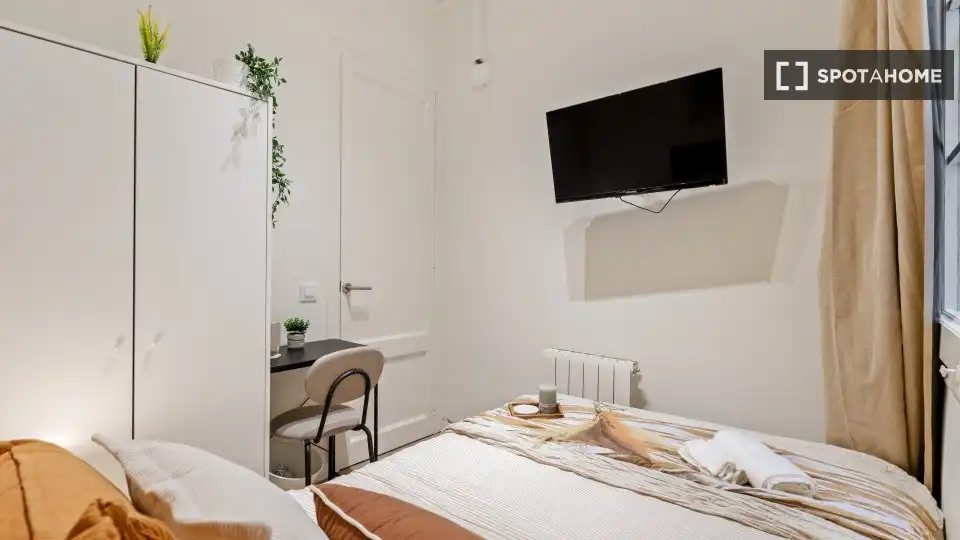 Habitación de Piso de alquiler en Barcelona con Aire acondicionado, Calefacción y Amueblado