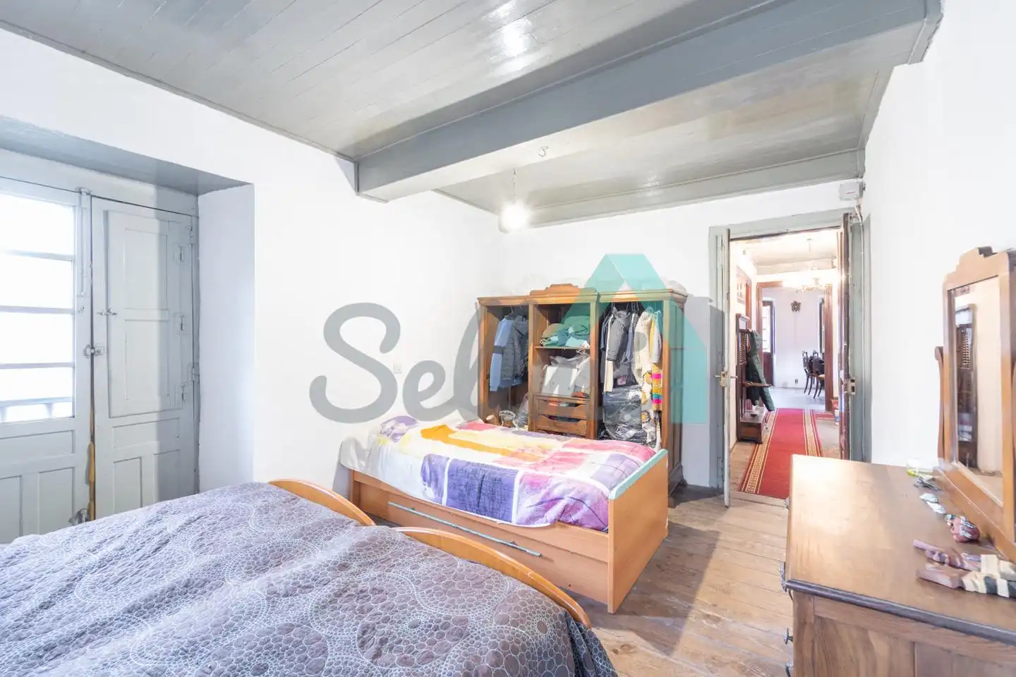 Habitación de Casa adosada en venta en Quirós con Parquet y Trastero