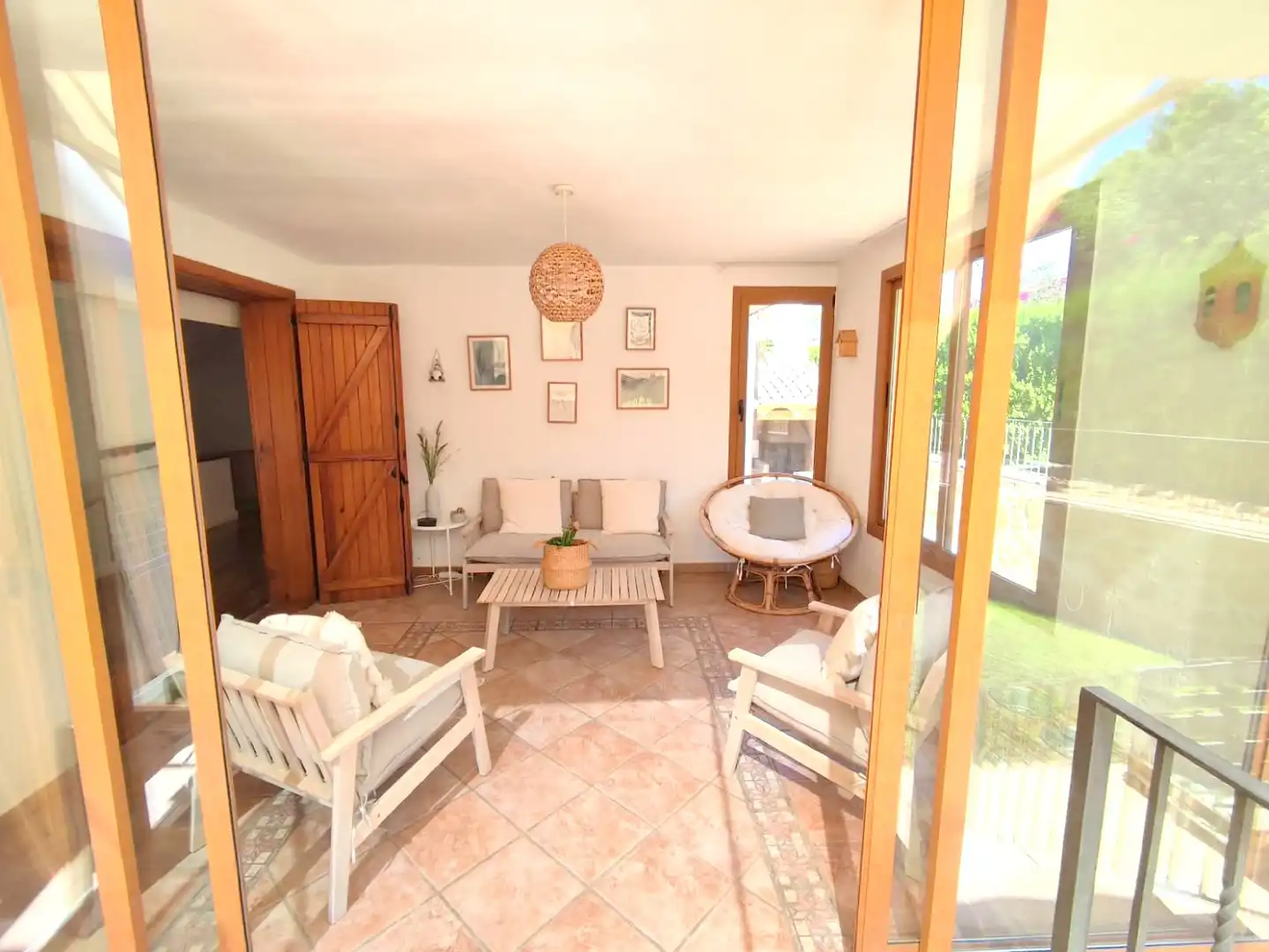 Sala d'estar de Casa o xalet en venda en Puçol amb Aire condicionat, Calefacció i Jardí privat
