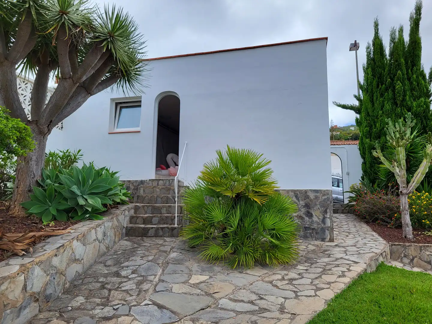Vista exterior de Casa o chalet en venta en El Sauzal con Terraza, Piscina y Amueblado