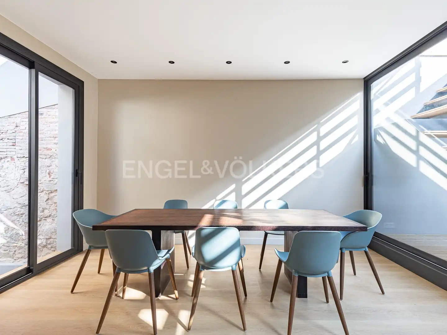 Comedor de Piso de alquiler en Barcelona con Aire acondicionado, Calefacción y Parquet