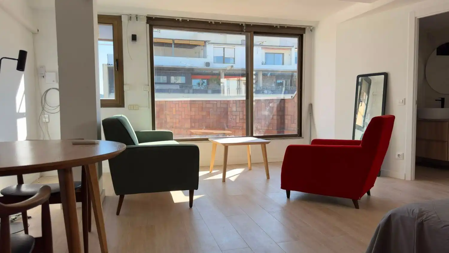 Living room of Flat for rent in Barcelona  with Air Conditioner and Terrace
