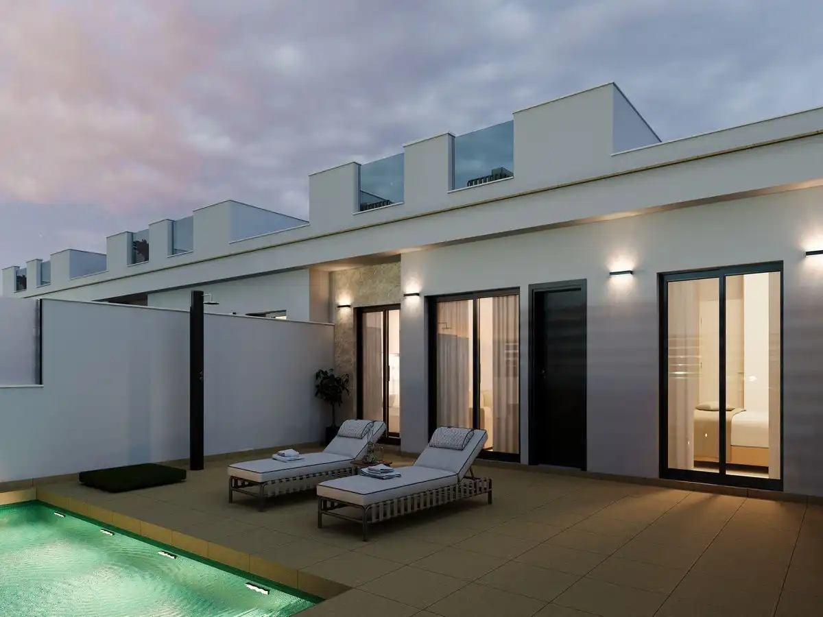 Terrassa de Casa o xalet en venda en Torre-Pacheco amb Piscina