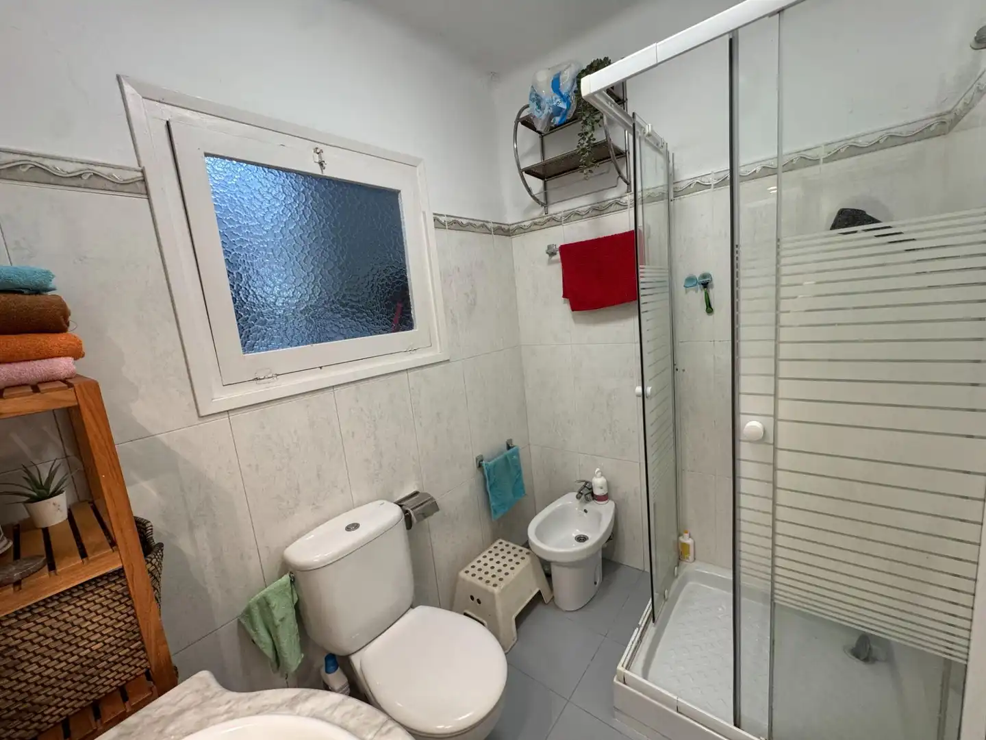 Badezimmer von Wohnung zum Verkauf in Granollers mit Parkett, Terrasse und Abstellraum