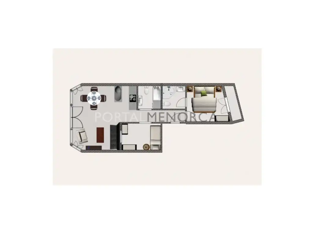 Schlafzimmer von Wohnung zum Verkauf in Maó - Mahón
